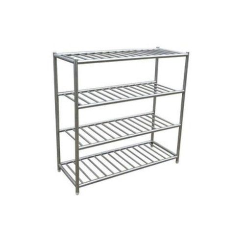 Silver Stainless Steel Slotted Angle Racks