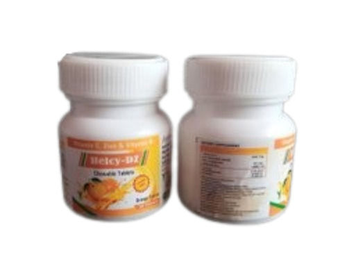 Vitamin C Zinc And Vitamin D3 Chewable Supplement Tablet For Good Immune System