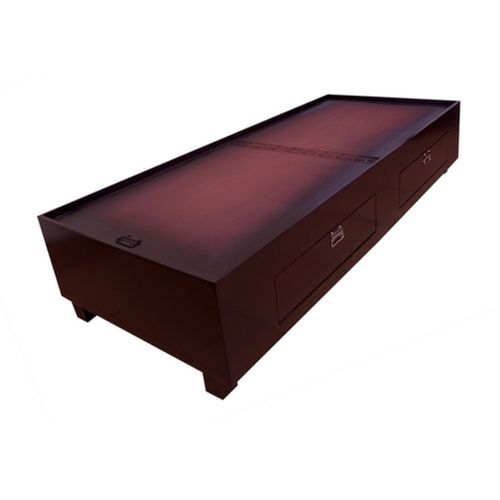 Brown Wooden Single Bed