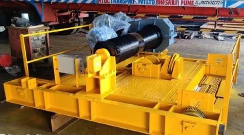 White 15 Ton Heavy Mild Steel Crab Assembly With Trolley For Dg Eot Cranes