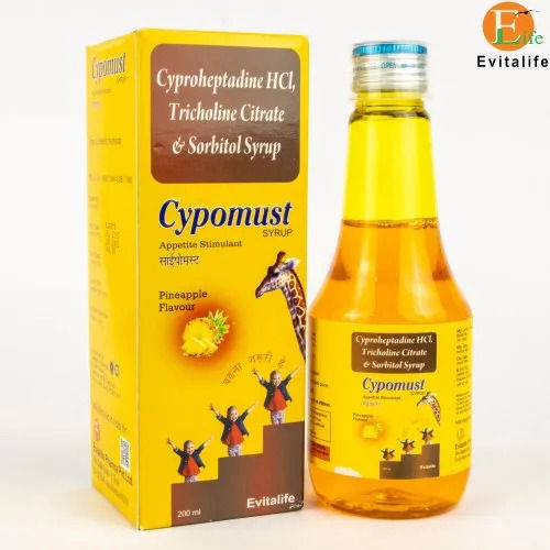 Cyproheptadine Hydrochloride Syrups (Pack Size 200 Ml)