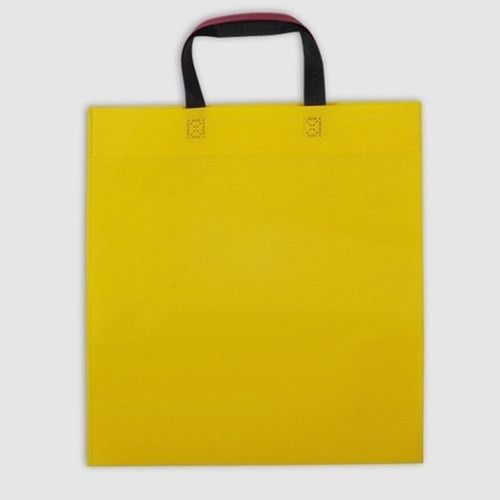 Yellow Good Absorbent Resilient Eco Friendly Customizable Non Woven Fabric Bag