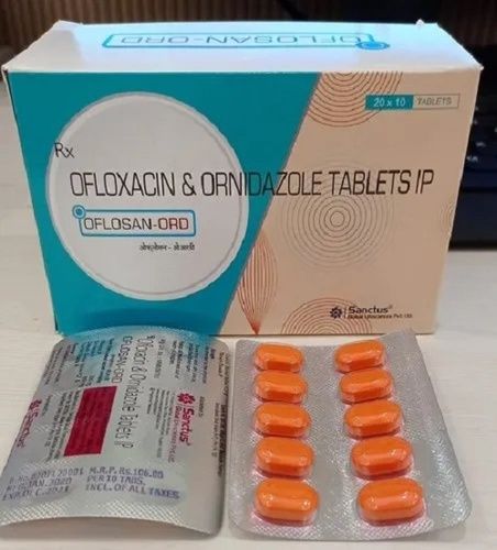 Ofloxacin Tablets 200 Mg (Pack Size 20x10 Tablets)