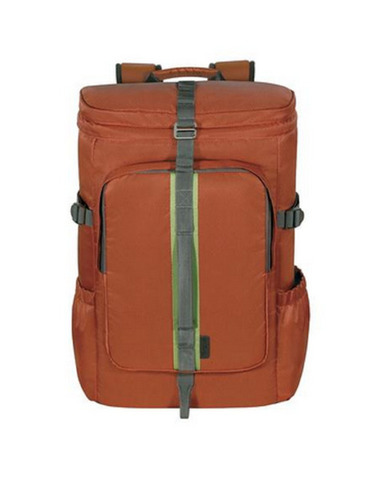 Plain Backpacks - Nylon, 15.6 Inch, Brown | Water Resistant, Multi-Compartment, Zipper Closure, Reusable, Machine Made, Washable