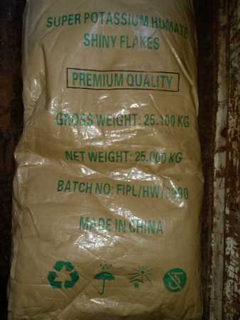 Premium Quality Super Potassium Humate Flakes, 25 Kg Bag