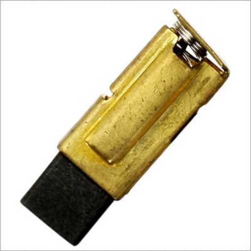 Rectangular Golden And Black Dc Motor Carbon Brushes