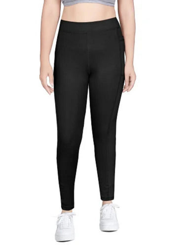 Regular Fit Stretchable Polyester Sports Track Pant For Ladies