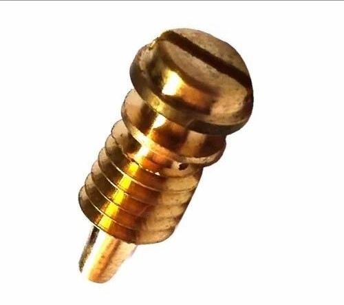 Brass Electrical Screw For Electric Fitting With Golden Finish And Rust Resistant