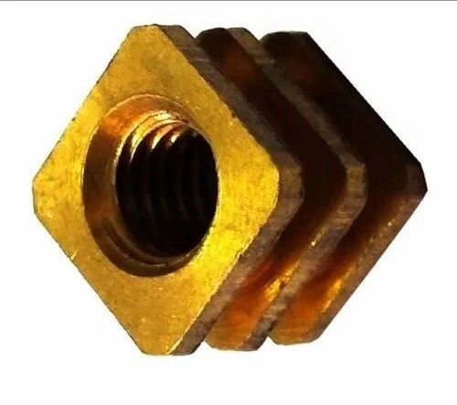 Brass Mixi Nut For Brass Fittings With 70 Hrc Hardness, Square Shape