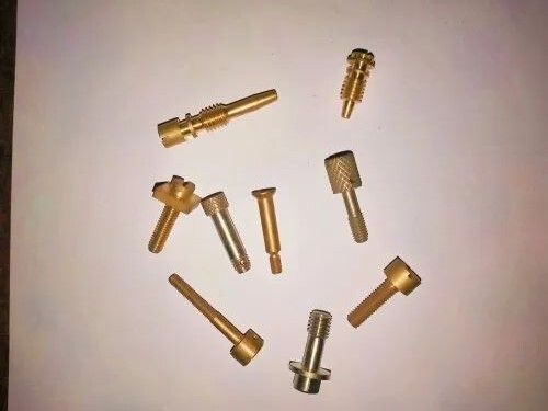 Brass Slotted Screw For Brass Fitting With Golden Finish And Rust Resistant