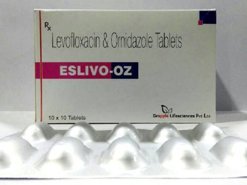 Eslivo-OZ Levofloxacin And Ornidazole Antibiotic Tablets, 10x10 Alu Alu