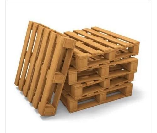 Industrial Wooden Pallets With Load Capacity 1000 Kg, 4 Way Entry Type