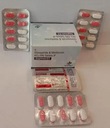 SEGIMET-G1 Glimipride And Metformin Tablets, 10x10 Tablets Blister Pack