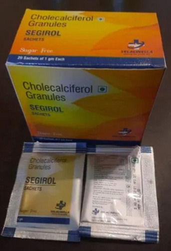 White Segirol Cholecalciferol 60000 I.U Sachet, 10X1 Sachet