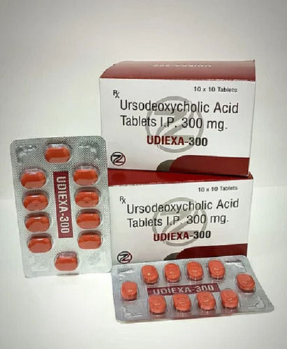 Udiexa-300 Ursodeoxycholic Acid 300 MG Tablet, 10x10 Blister