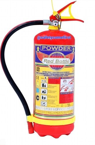 Red Fire Extinguisher For Class A, B And C Fire Risks