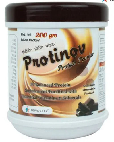 Protein Powder In Chocolate Flavor, 200gm Pack With Contains Of Essential Vitamins And Minerals