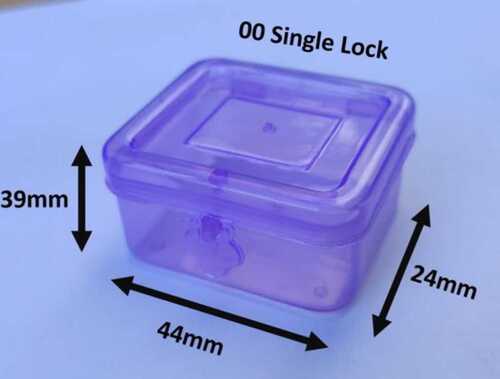 Single Lock Lid Transparent Polypropylene Plastic Box