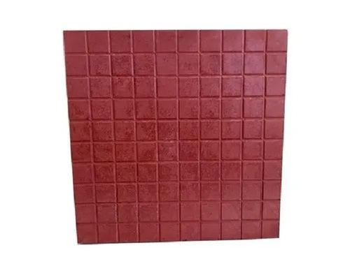 10 x 10 Inch and 25 Mm Thickness Glossy Chequered Cement Tile for Exterior Flooring