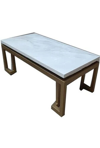 Polished Marble Table Top - 25mm Rectangular Design | Elegant Look, Eco-Friendly, Crack Proof, Home Decoration