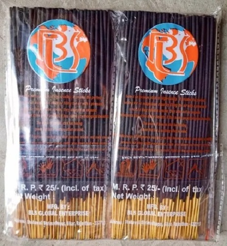3 मिमी व्यास वाली 08 इंच प्रीमियम अगरबत्ती कम धुएं और 30 मिनट जलने के समय के साथ