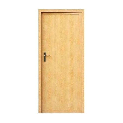 Cream 3 X 6 Feet Modern Swing Open Style Wooden Finished Flush Door For Security