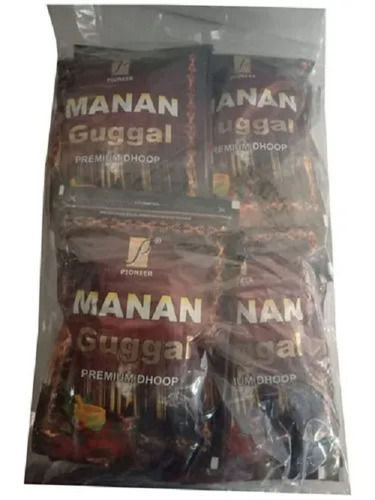 Black Color Manan Guggal Premium Handmade Incense Stick With Long Burning Time