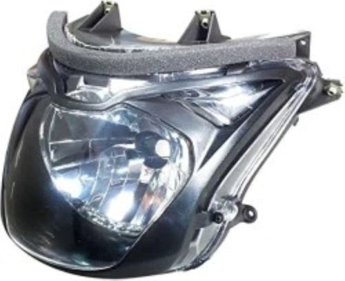 White Durable Plastic Hight Brightness Bike Headlight