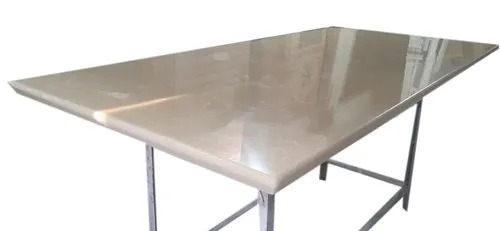 Light Brown Rectangular Onyx Marble Table Top - Color: Dark Blue
