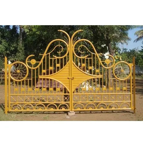 Long Life 12x7 Feet Galvanized Mild Steel Security Gate for Home and Office