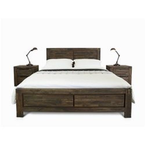 Multi Color 6x5 Feet Cherry Wood Material King Size Bed With Storage Box