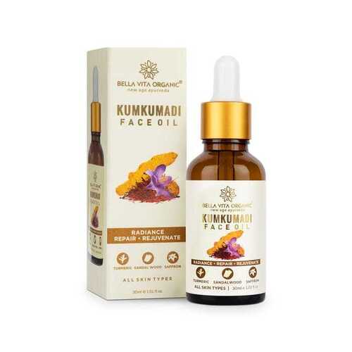 Organic Kumkumadi Oil For Face, Glowing Skin And Oil Free