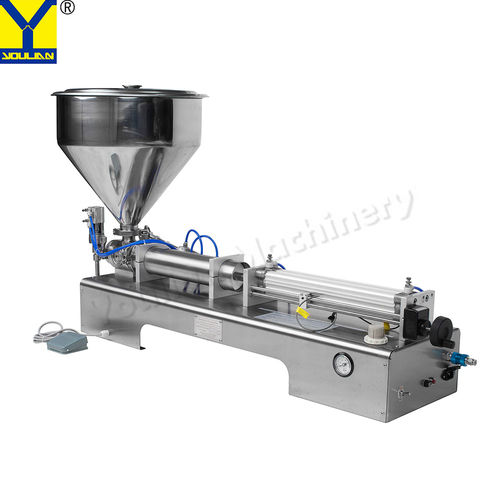 Piston Single Head Soft Ice Cream Sauce Paste Bottle Filling Machine Application: Hospitals