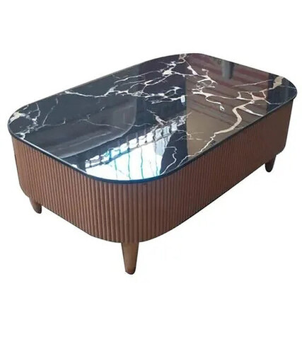 Nano Marble Table Top - Rectangular 15mm Thickness | Elegant Look, Crack Proof, Eco Friendly, Polished Finish