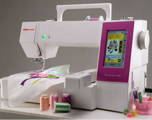 Silver Usha Janome Memory Craft 450 E Automatic Computerised Embroidery Machine