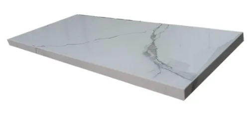 Polished Marble Dining Table Top - Rectangular 17mm Thickness, Elegant Dark Blue Surface, Easy to Clean, Scratch Resistant