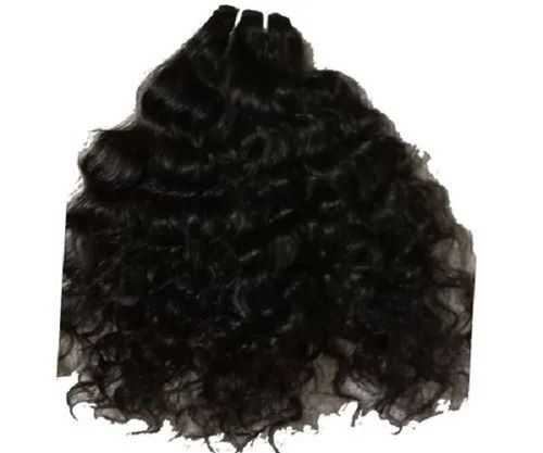 11 to 30Inch Length Washable Natural Indian Curly Hair Extension for Personal Use