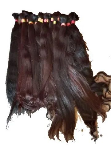 18inch Hair Length Black Wavy Hair Extension Set with 100 gm Weight