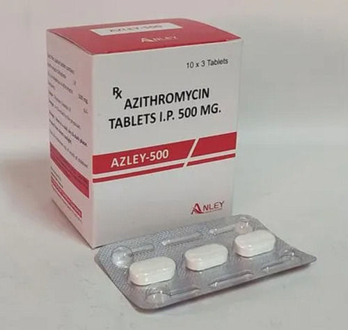 Azithromycin Tablets 500mg, 10x3 Tablets Strips Pack