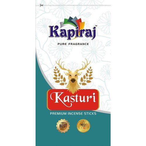 Brown Color Kasturi Premium Incense Stick With Low Smoke And Long Burning Time