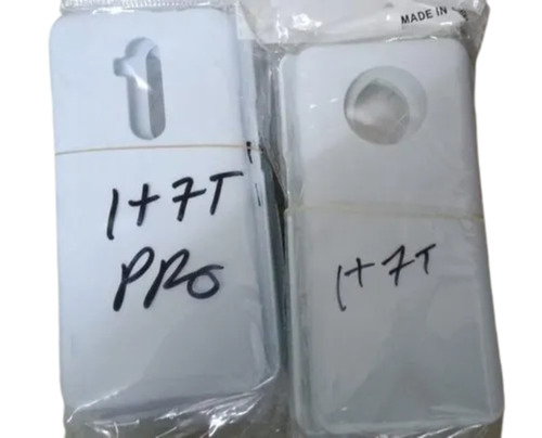 Damage Protection Shock Absorbent Rectangular 3D Sublimation Plastic Mobile Cover - 17x8x1.6cm, White, Lightweight, Water Resistant, Scratch Resistant