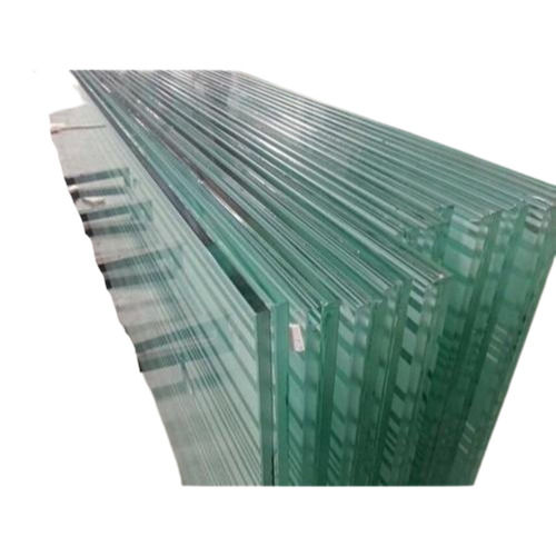 Flat Solid Laminated Rectangular Fire Resistant Transparent Acid Etched Safety Glass  Glass Thickness: 2.3 Mm Millimeter (Mm)