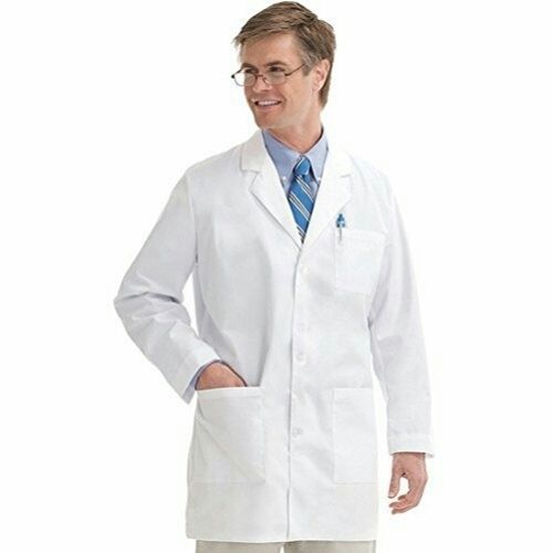 Full Sleeve Cotton Unisex White Doctor Coat, Machine Washable