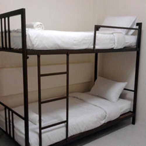 Multi Color Stainless Steel Material 2 Cabinet Hostel Beds With Ladders