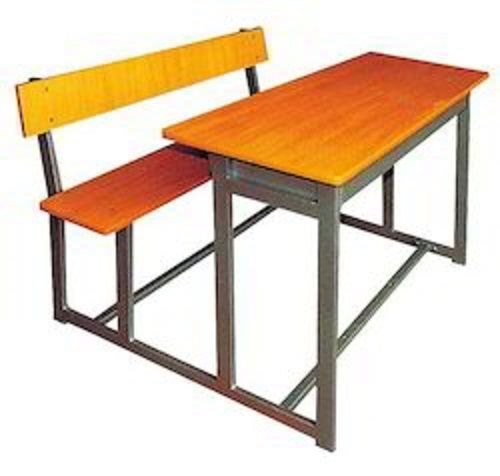 Multi Color Wooden Material Rectangular Shape School Bench For Students