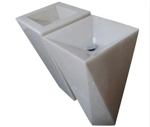 Onyx Marble Wash Basin - 15x15 Inches Elegant Look | Easy To Clean Long Life Span Scratch Resistant