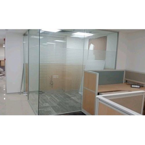 Rectangular Modern Indian Style Machine Cutting Glossy Finish Office Glass Cabin  Carpenter Assembly