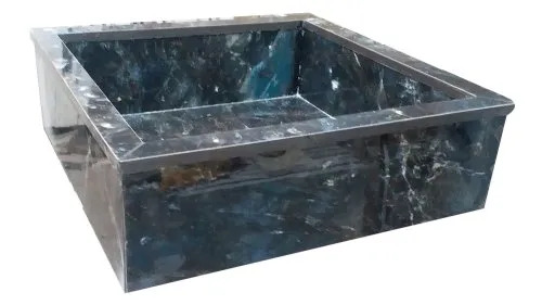 Square Black Marble Wash Basin (Thickness 15Mm) - Feature: Easy Installation