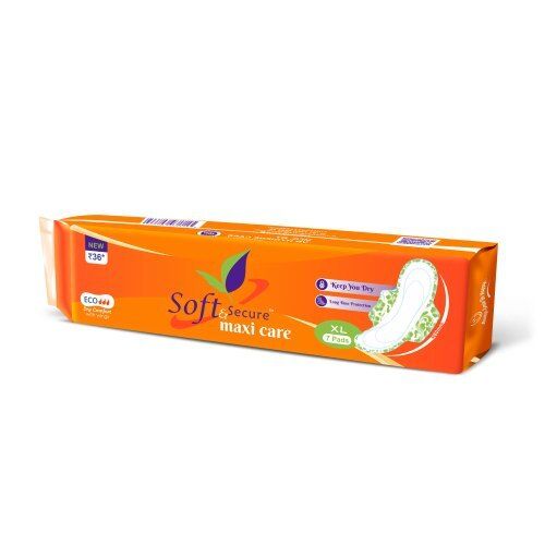 Highly Absorbent Maxi Care Sanitary Pad For 24 Hours Protection, 7 Pad/Pack