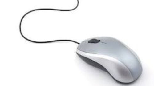 Grey Modern Abs Plastic Computer Wired Mouse